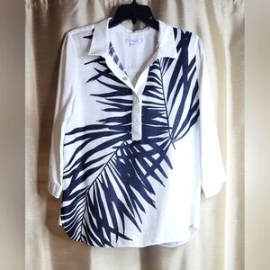 Chico's palm leaves tunic